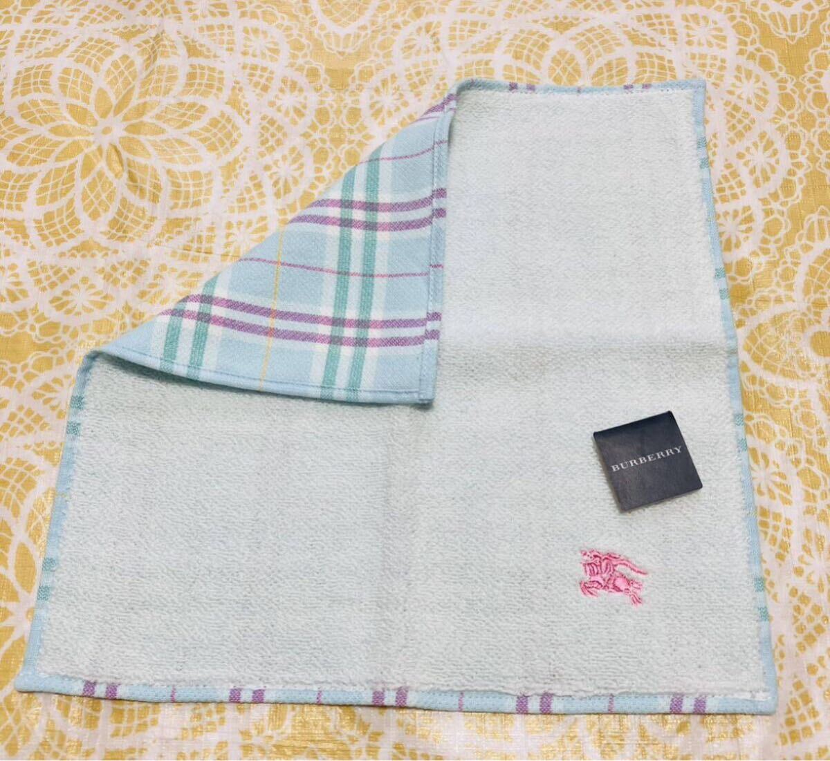 【人気柄】新品/BURBERRY/タオルハンカチ/正規品/バーバリー/綿100%/未使用/即決あり/匿名発送/ノバチェック/ハンドタオル/水色/ピンク/拍卖