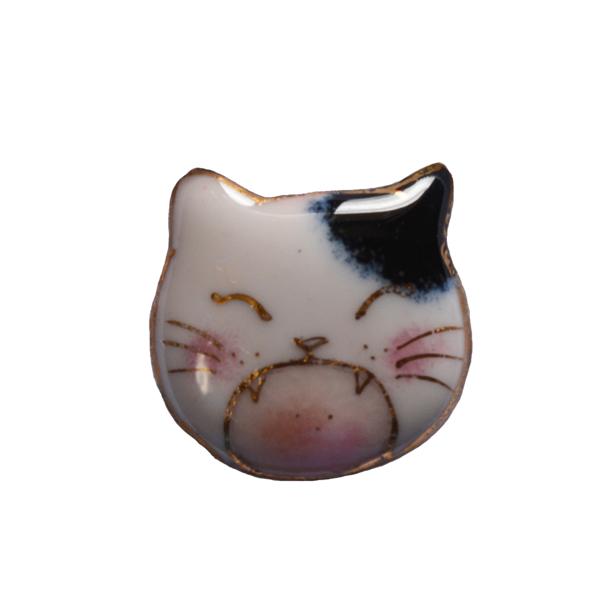 【UncleZ】 七宝焼き ピンブローチ ねこ顔(4)拍卖