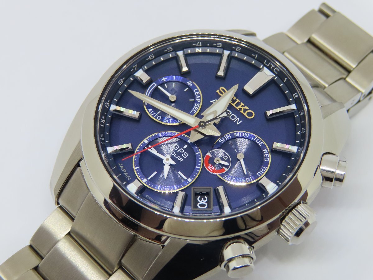【美品】セイコー SEIKO SBXC115/5X53-0BT0 アストロン 大谷翔平 1700本限定モデル ソーラー電波 メンズ腕時計拍卖