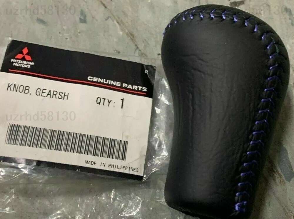 三菱純正 ランエボ 5 6 CP9A シフトノブ シフトレバー 青ステッチ MITSUBISHI拍卖