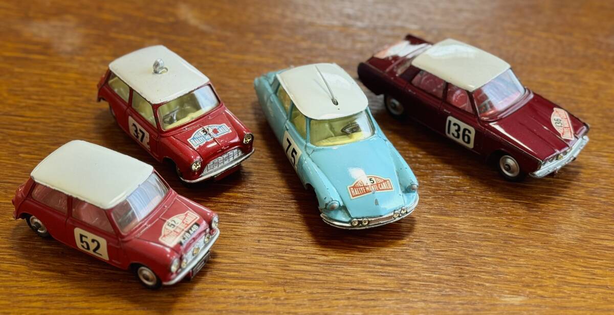 当時物コーギーcorgi toysモンテカルロカーセット中古品 bmcミニBLMCクラシックミニ ローバーミニ cooper拍卖