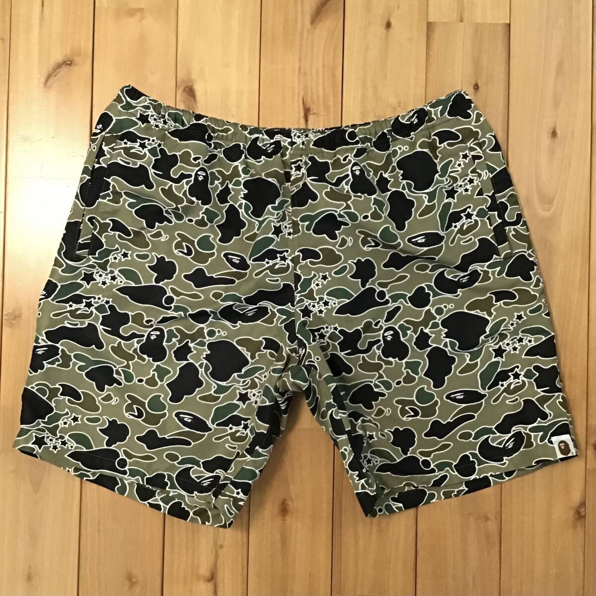 ★初期★ STA camo ハーフパンツ Mサイズ beach shorts a bathing ape BAPE 水着 エイプ ベイプ ショーツ 迷彩 psyche NIGO k75拍卖