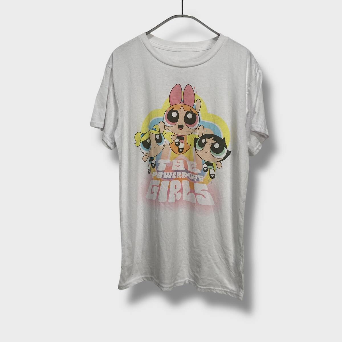 送料無料☆デッドストック☆パワーパフガールズ☆キャラクターTシャツ☆プリント☆M☆E25M拍卖