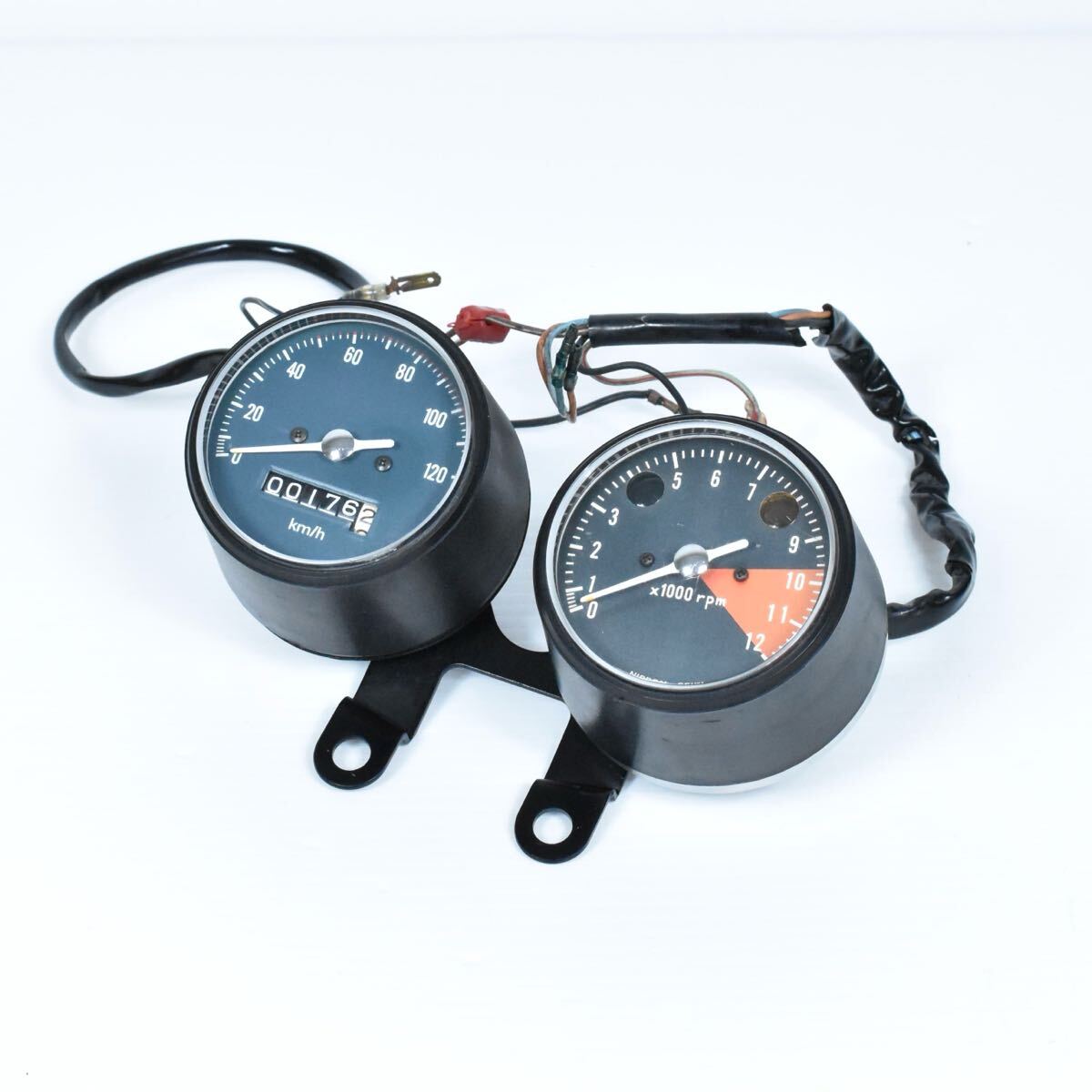 当時物 CB125 純正 スピードメーター タコメーター 動作確認済み!検) モンキー Z50J 4L ゴリラ メーター 2連 monkey CL125 528拍卖