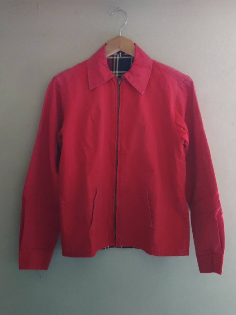 40s 50s ビンテージ REDDI-JAC スイングトップ ドリズラージャケット 赤 USA製vintage ロカビリー CROWNジッパー zip フェード レッド RRL拍卖