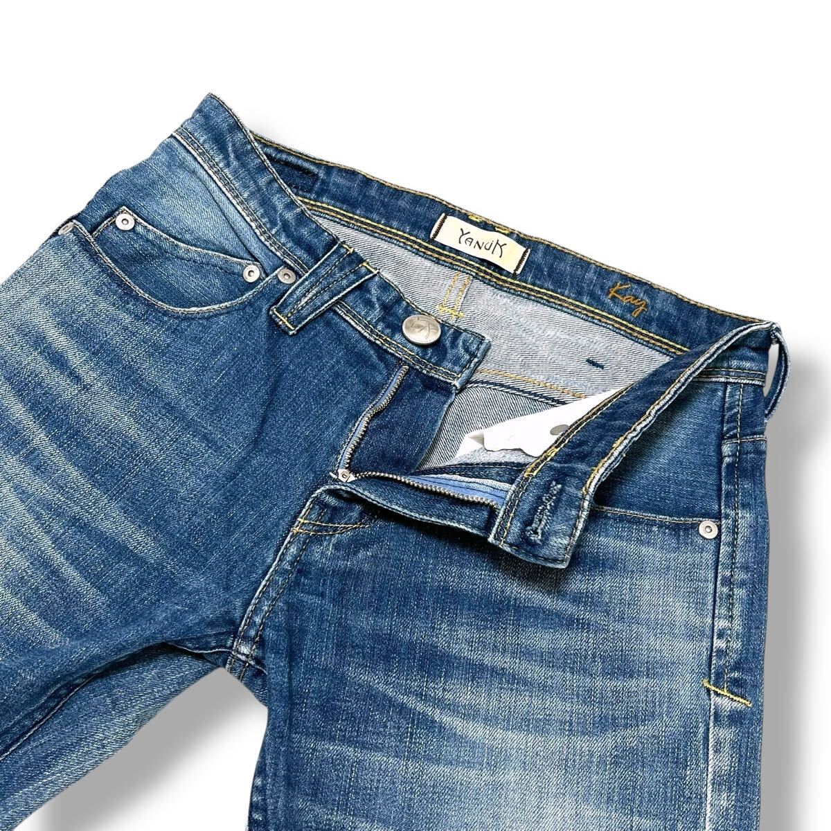 YANUK ヤヌーク Kay ボーイズスリム ストレッチ デニム パンツ サイズ23拍卖