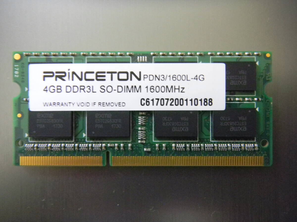 PRINCETON PDN3/1600L-4G 4GB DDR3L SO-DIMM 1600MHz拍卖