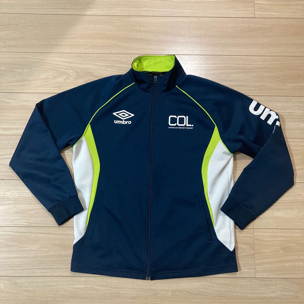 umbro アンブロ ジャージ トラックジャケット ジップアップ Oサイズ ネイビー サッカー フットサル拍卖