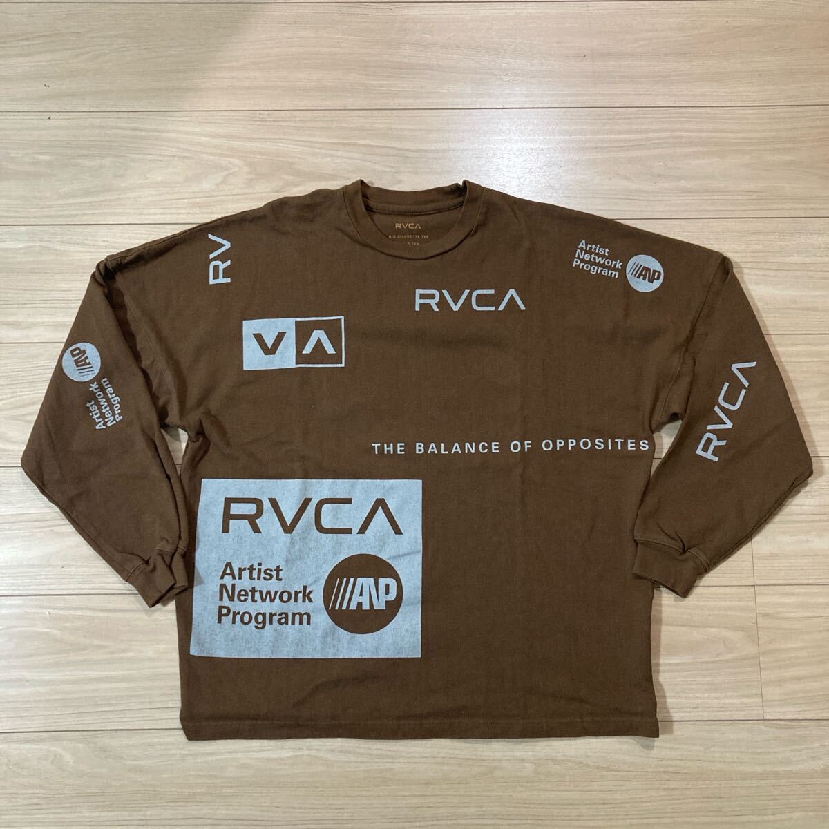 RVCA ルーカ 長袖シャツ ロンT Sサイズ 茶色 ブラウン拍卖