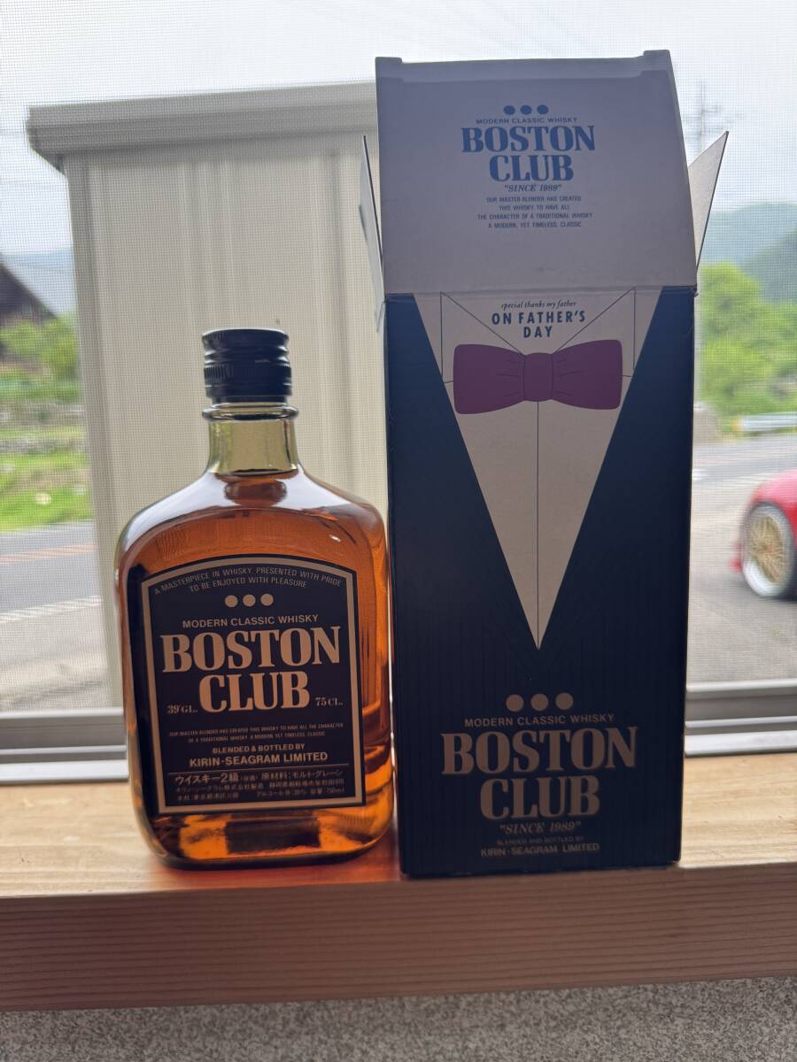 BOSTON CLUB ウィスキー オールドボトル 750ml 父の日の箱つき 当時物美品拍卖