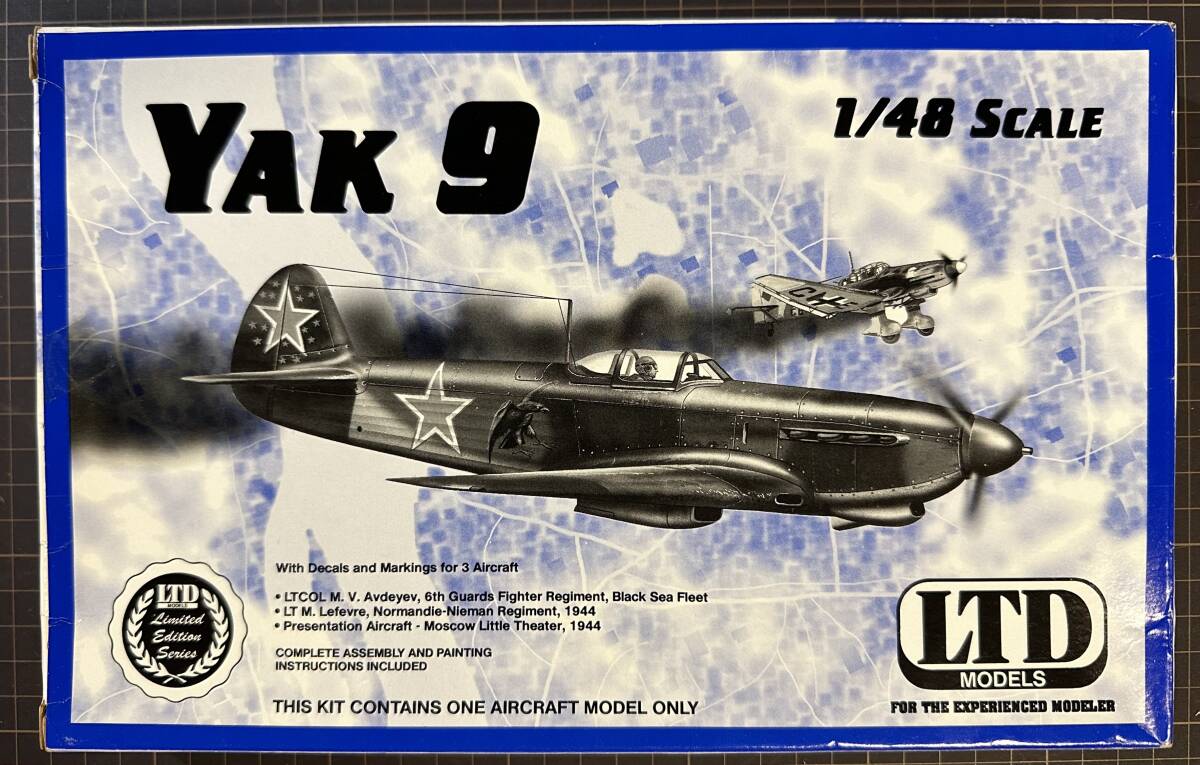 【新品・未組立】『YAK 9』 ソ連空軍戦闘機 LTD MODELS 1/48スケール拍卖