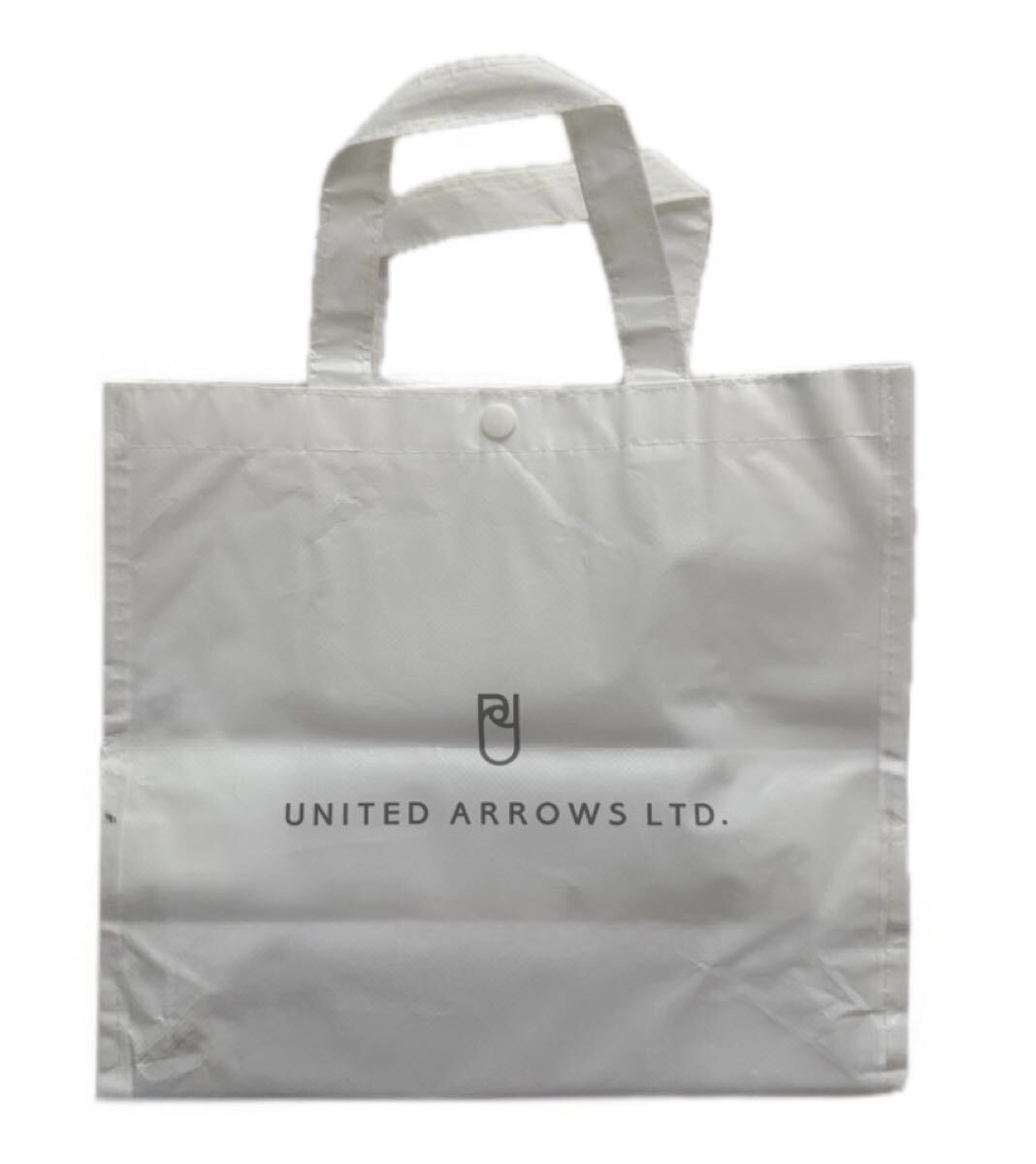 ユナイテッドアローズ ロゴ入り ミニバッグ トートバッグ 手提げ バッグ ホワイト ショッパー ショッピングバッグ スモールサイズ拍卖