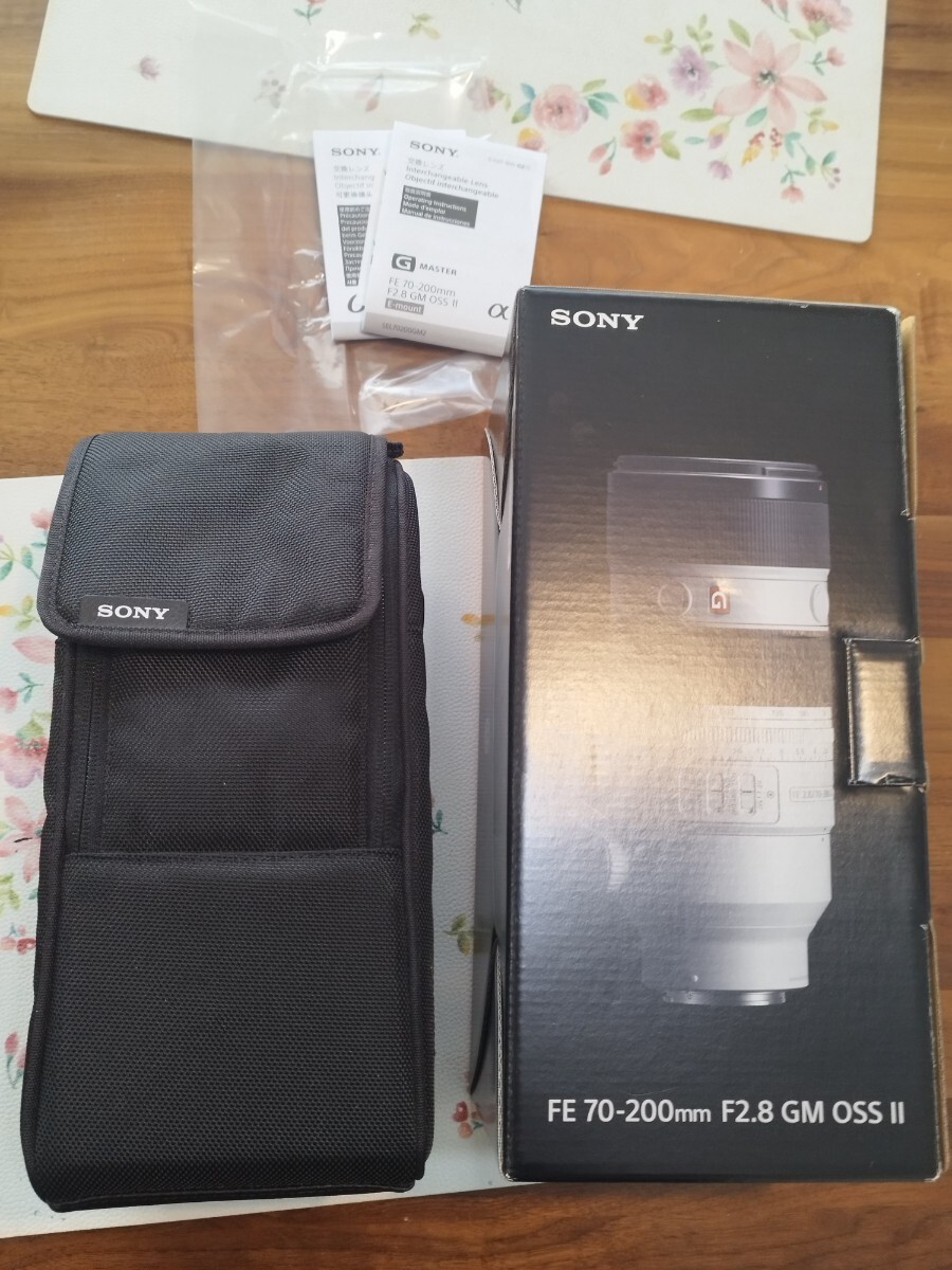 Sony ソニー FE 70-200mm F2.8 GM OSS II SEL70200GM2 元箱 マニュアル 取説 レンズケース 、レンズありません拍卖
