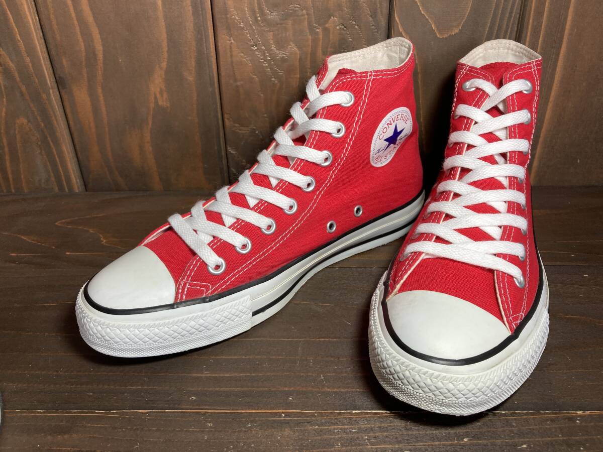 ★CONVERSE コンバース ALL STAR オールスター HI 赤×レッド 26.5cm Used 検 ハイカット チャック テイラー スニーカー拍卖