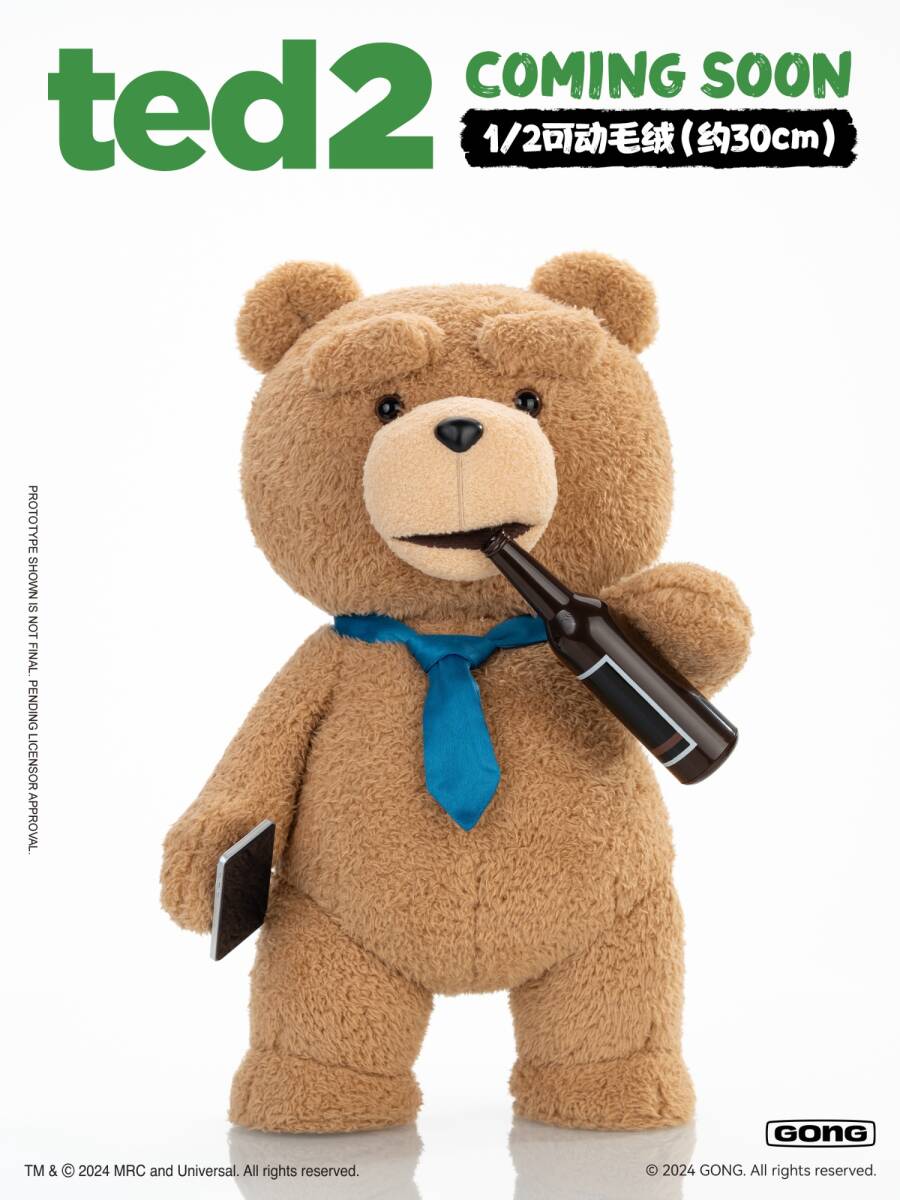 POP MART X Gong Studio 1/2 テッド2 テッド アクションフィギュア 未開封新品 Ted2 TED 検) マーク ウォールバーグ テディベア Teddy bear拍卖