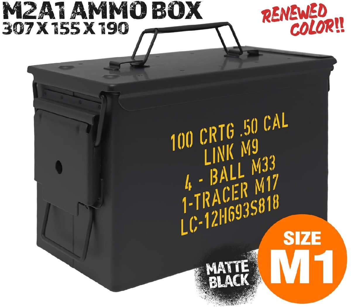 H8012BM2-SC MILITARY-BASE(ミリタリーベース)M2A1タイプ .50 アンモボックス w/ カッティングステッカー拍卖