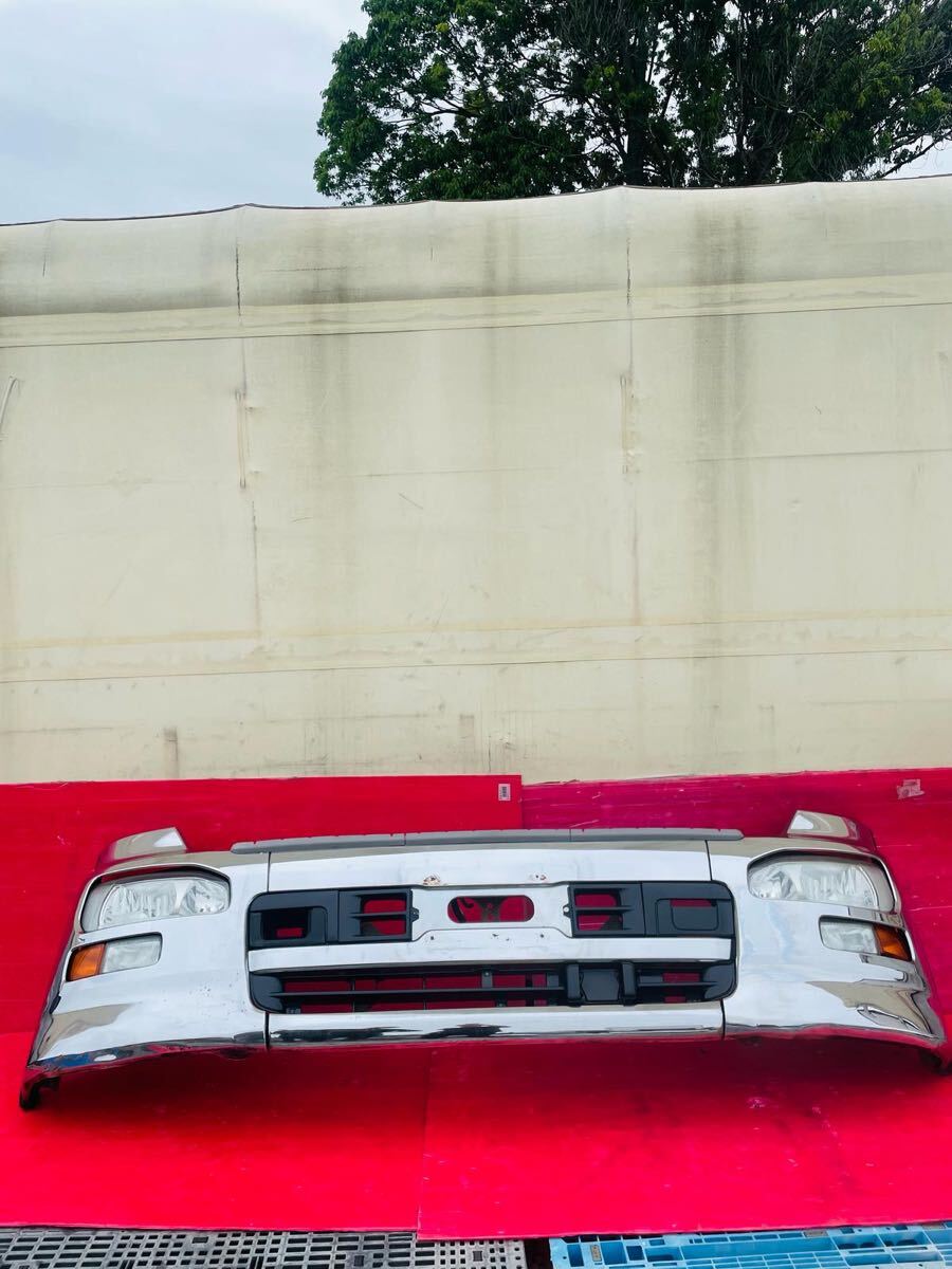 日産 UD トラックス クオン H17.1〜H29.3 純正 メッキ フロント バンパー フレーム ヘッドライト サイドマーカー フル セット フRei2818拍卖