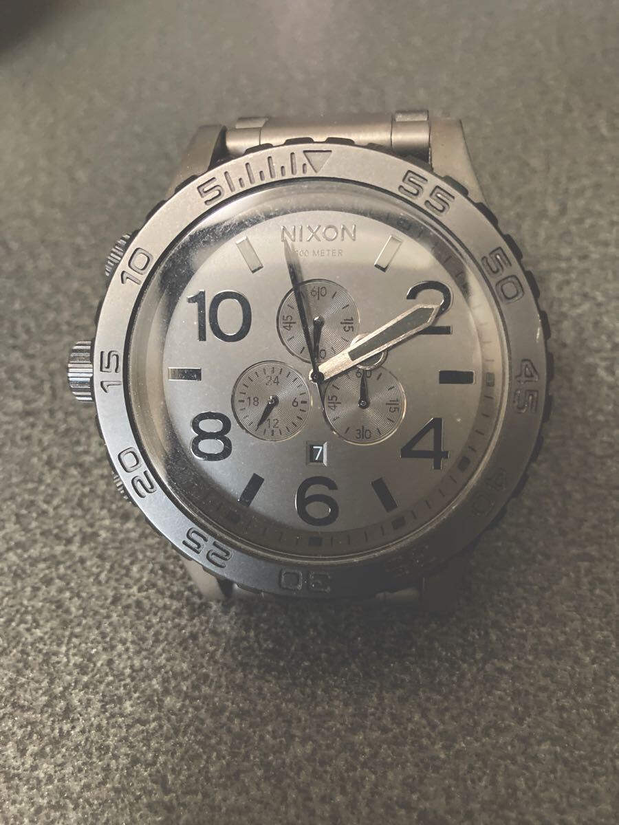 NIXON 51-30 クロノグラフ 腕時計 可動品 クォーツ アナログ ニクソン カシオ SEIKO CHRONO 竜人 nitro nitraid サーフィン スケートボード拍卖
