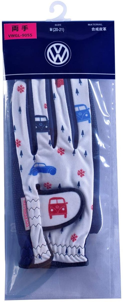 新品即決 フォルクスワーゲン レディースグローブ 両手 M ネイビー拍卖