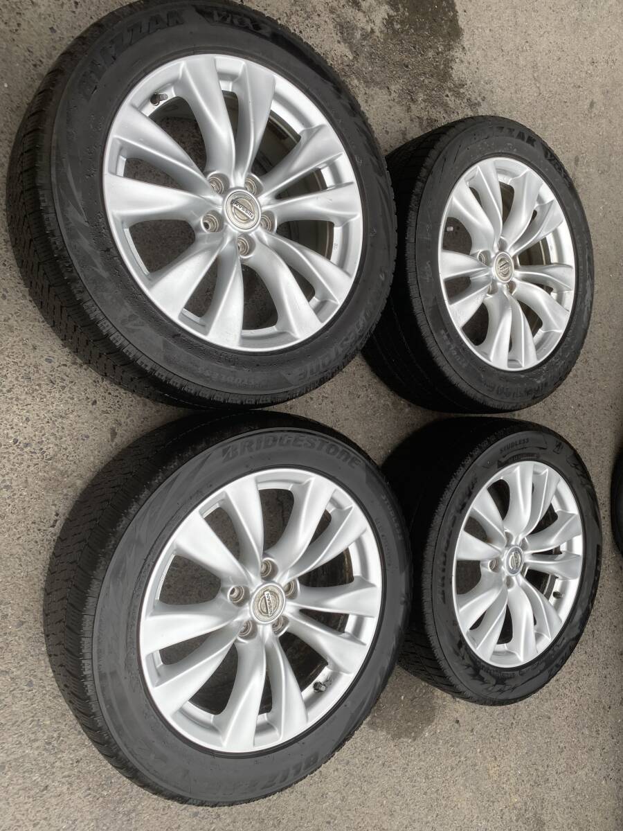 ◆AS510-5◆ENKEI製◆日産純正◆Y51フーガ◆18×8J+43◆5H114.3◆ブリヂストン◆VRX2◆245/50R18◆4本セット◆中古品◆拍卖