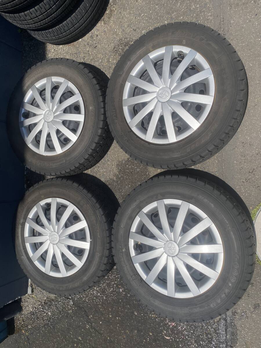 ◆AS528-3◆トヨタ純正◆スチールホイール◆ピクシスエポック◆13インチ◆4H100◆GOODYEAR◆ICENAVI7◆155/70R13◆4本セット◆中古品◆拍卖