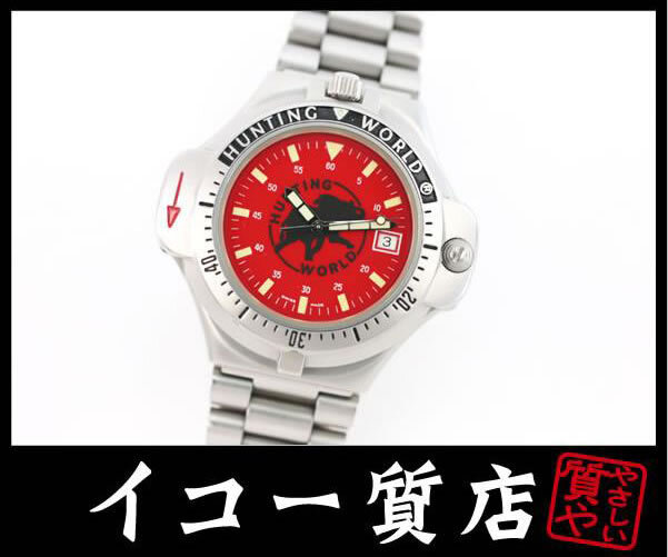 イコー質店 ハンティングワールド ★極希少 デッドストック 美品 スポーツアバウト コンパスウォッチ メンズ クオーツ RY7382拍卖