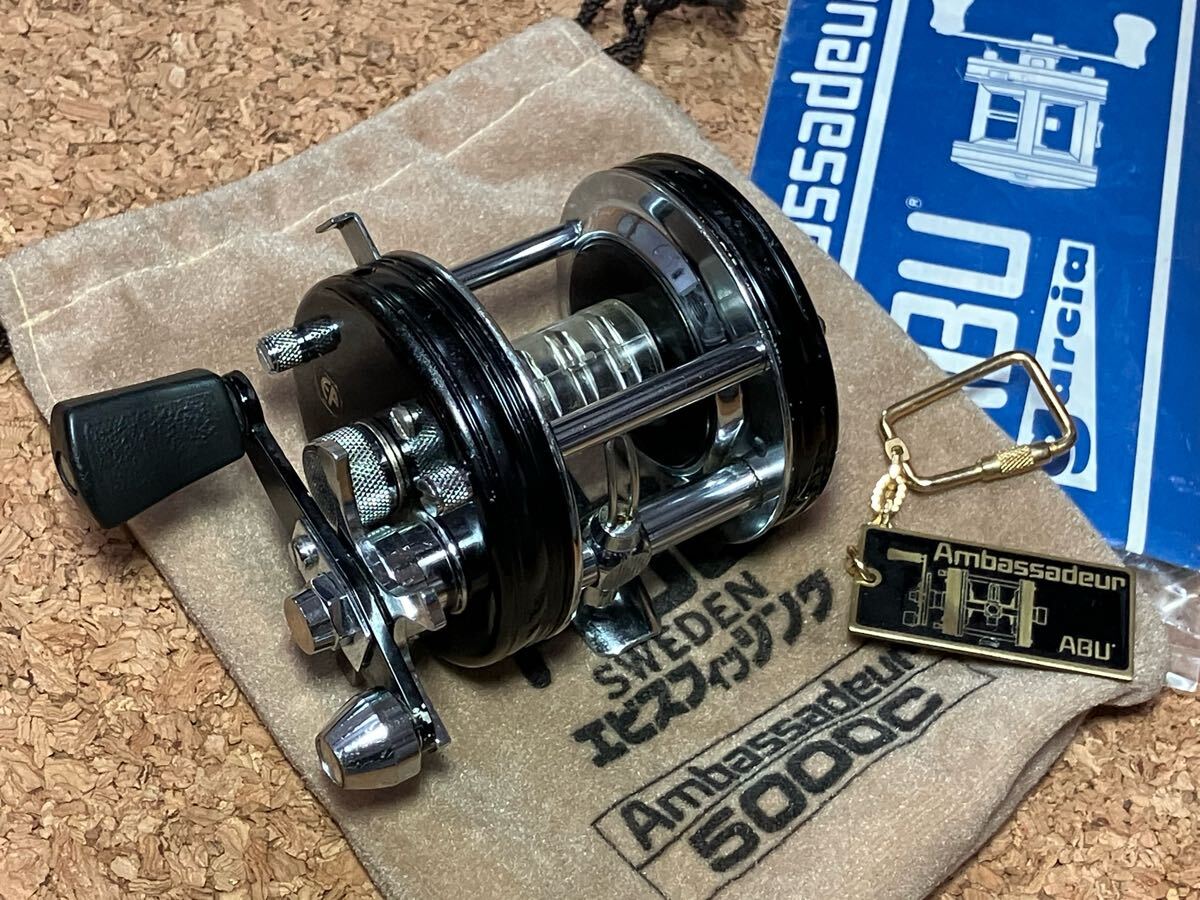 ★即決E!アブ アンバサダー 5000C 波型 ビッグA 中古良品!フットNO 831100 EF シール エビス 袋キーホルダー付 ABU ambassadeur BIG A ★拍卖