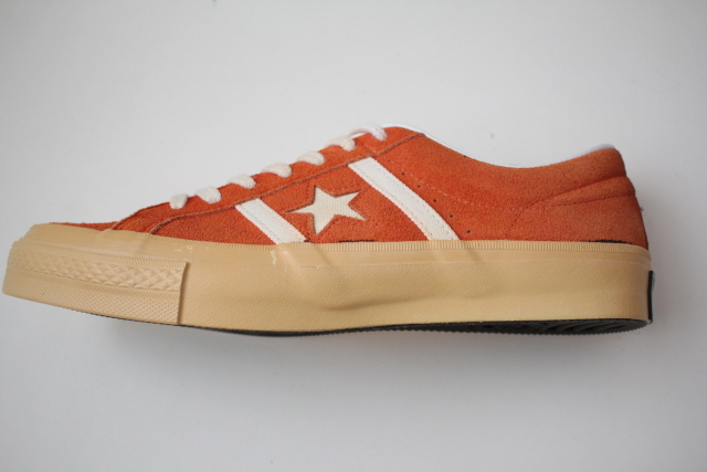 復刻 【CONVERSE】ジャックスター STAR&BARS スエード オレンジ 未使用品 フェード コンバース 7 1/2拍卖