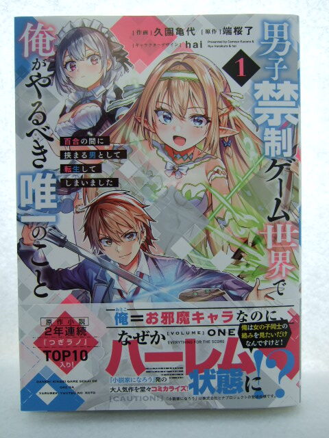 コミックス 男子禁制ゲーム世界で俺がやるべき唯一のこと 1巻 250516 本 コミック マンガ 漫画 久園亀代/作画 端桜了/原作 hai拍卖