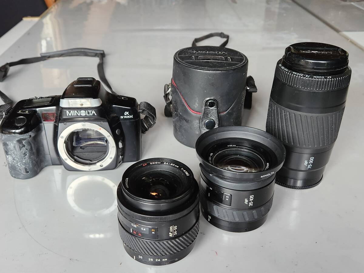 一眼レフ ミノルタ カメラ レンズ3本 レンズケース拍卖