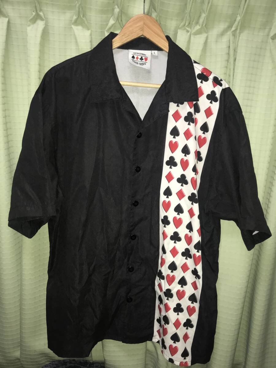 ボーリングシャツ 大きいサイズ ロカビリー ロックンロール クリーム Z637拍卖