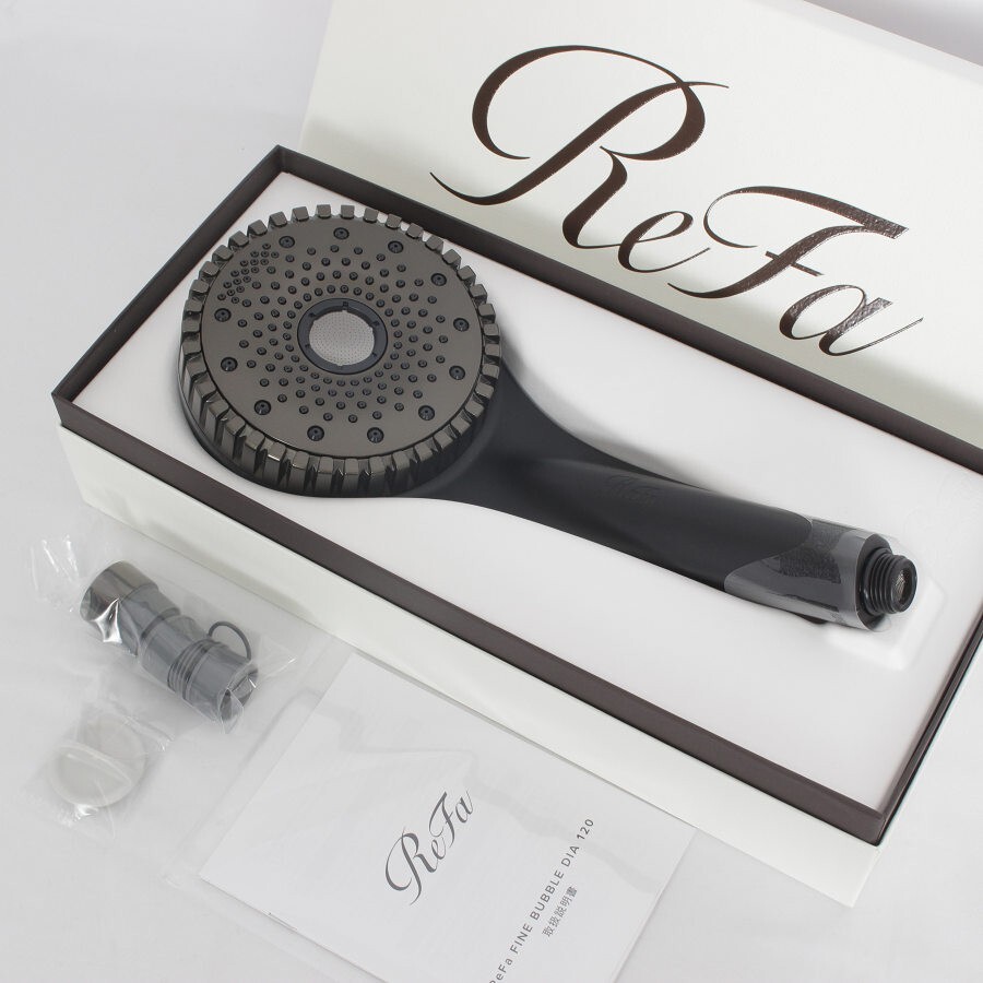 【新品】ReFa FINE BUBBLE DIA 120 RS-AN-36B マットブラック シャワーヘッド リファ ファインバブル ダイア 本体拍卖