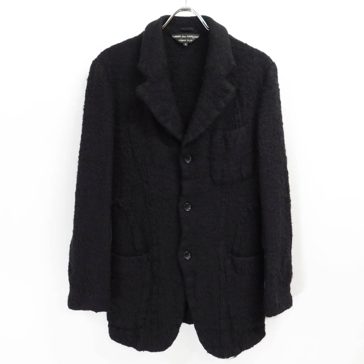 2003 COMME des GARCONS HOMME PLUS WOOL GARMENT MILLED CURVE JACKET コムデギャルソン オム プリュス ウール 縮絨 カーブ ジャケット拍卖