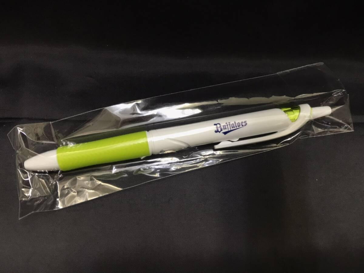 0003-01 現品のみ オリックス バファローズ 2021 パシフィックリーグ チャンピオン 優勝 記念 ボールペン 緑 1本拍卖