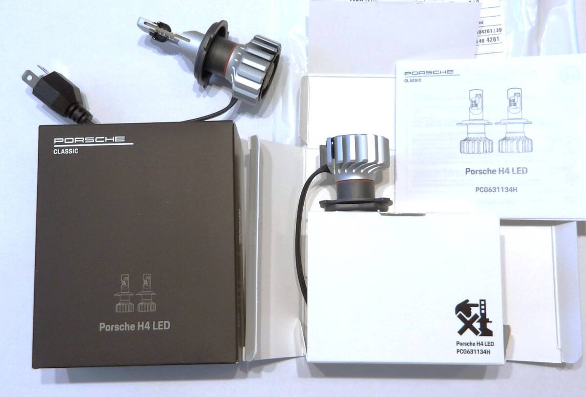 (送料込) ポルシェ 純正 H4ハロゲンヘッドライトLED変換キット【ポルシェ純正・新品】911(G/F) 964 996拍卖
