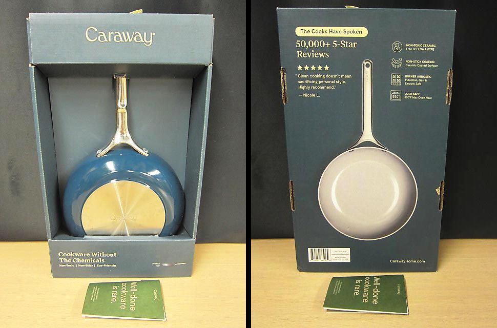【未使用】 Caraway キャラウェイ フライパン 約24cm 10.5インチ セラミックコーティング オーブン対応 CW-FRYP-NVY 【N】拍卖