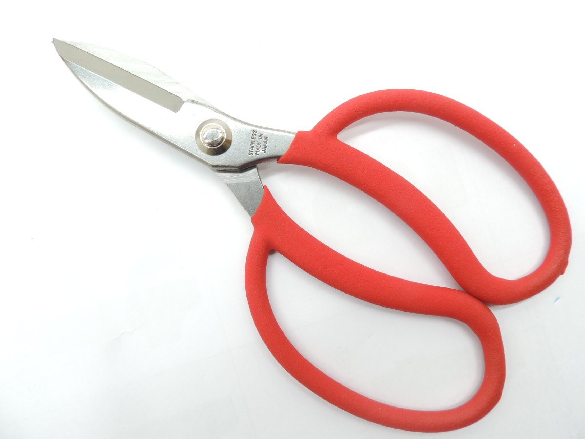 日本製 白菊 ステン収穫万能鋏 B-6 JAN 4909191611346 ギザ刃 園芸鋏 三条 TUBOTA ツボタ 越乃興三拍卖