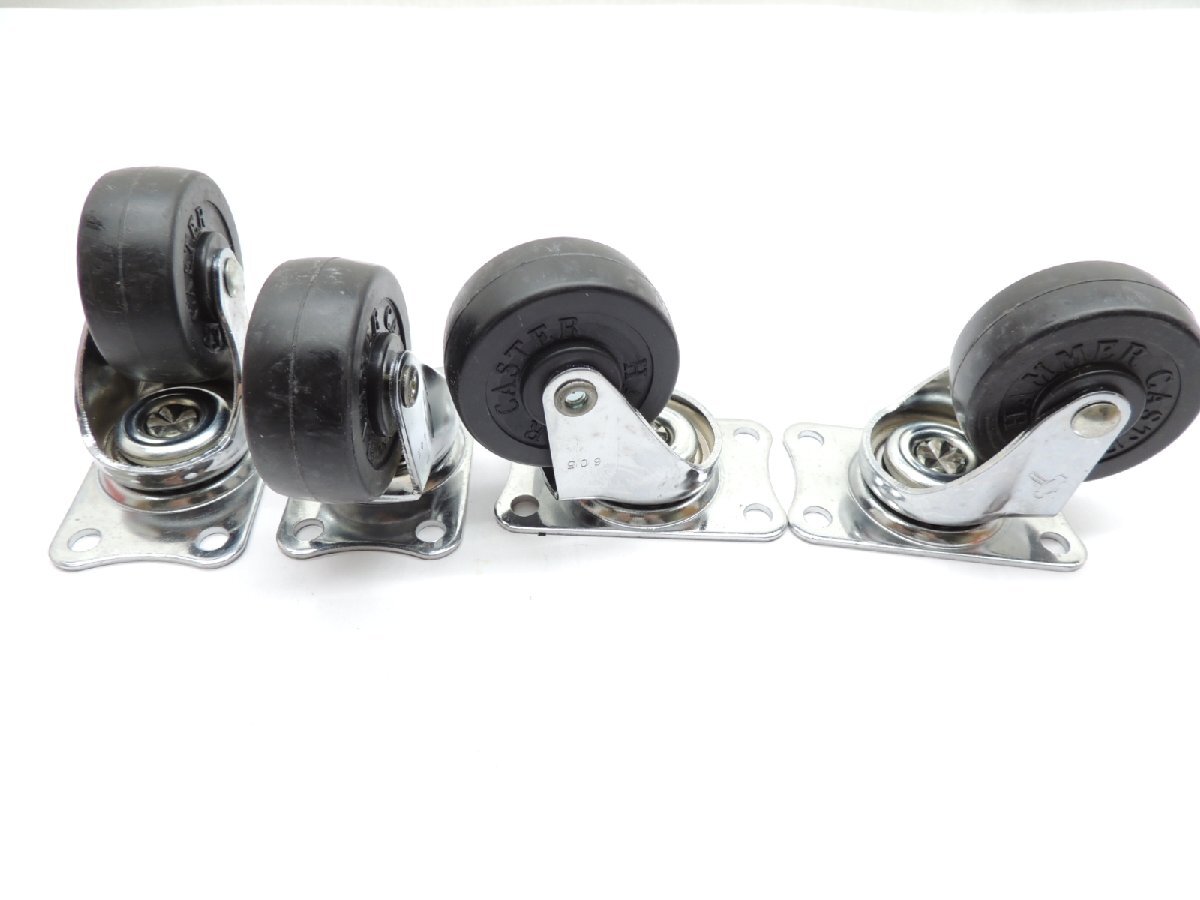 ハンマーキャスターキャスター自在ゴム車40ミリ 420E-R40 4個セット JAN4956237000985 Hammer Caster 台車拍卖