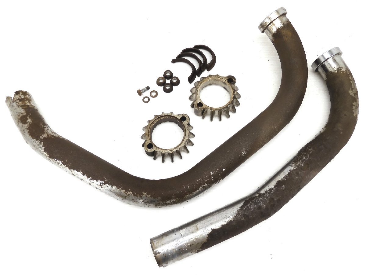 100【評価B】 ドゥカティ 500SL パンタ Pantah 当時物 純正 マフラー エキパイ フランジ セット 走行距離表示15,700km DUCATI 600SL 650SL拍卖