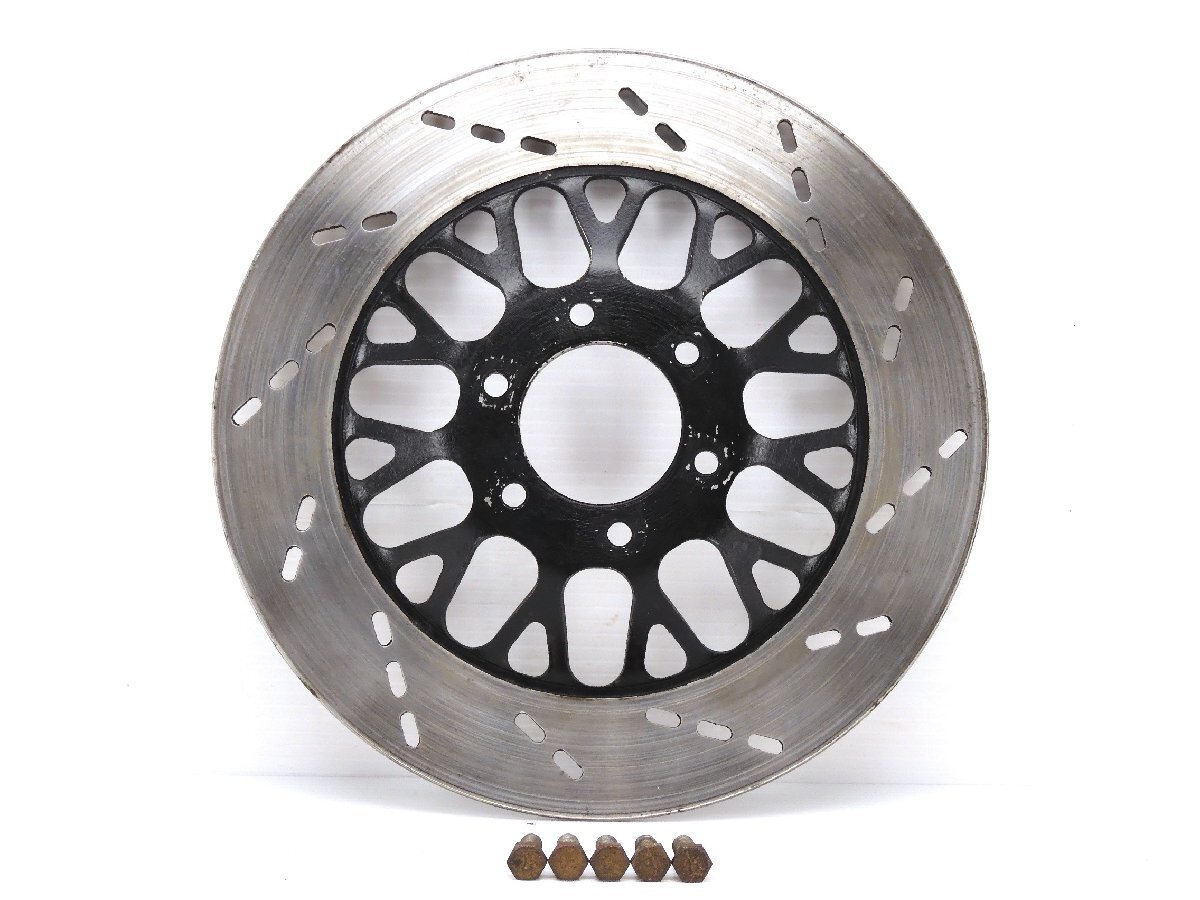 80【評価A】 GSX250E GJ51B ゴキ 当時物 純正 フロント ブレーキ ディスク 厚4.8mm MIN.TH4.5mm 走行距離30,205km拍卖