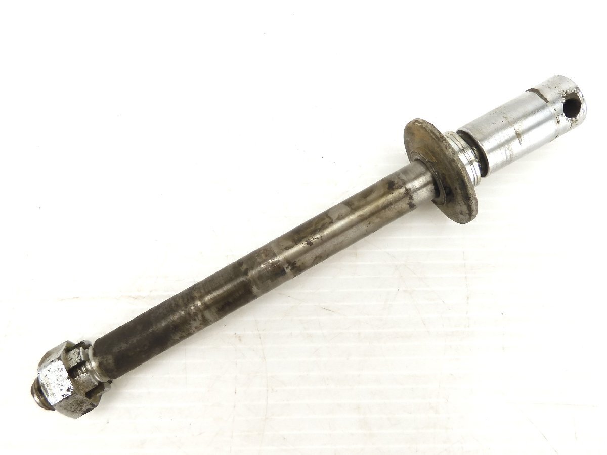 0【評価A】 YAMAHA ヤマハ DS6 当時物 旧車 実動 純正 フロント アクスルシャフト DS-6拍卖