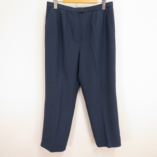 #a レリアン Leilian パンツ 13+ 大きいサイズ 紺系 ストレッチ 13号 日本製 レディース 920089 k01拍卖