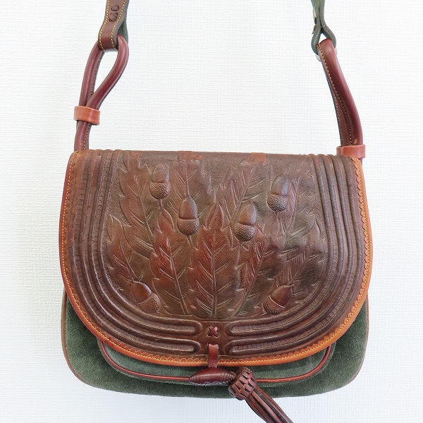 ロエベ LOEWE ヴィンテージ スエードレザー フラップショルダーバッグ x915755拍卖