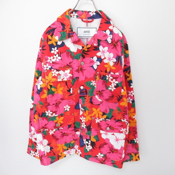 ami Alexandre Mattiussi アミ アレクサンドルマティッシュ 花柄 ジャケット ブルゾン a918515ss拍卖