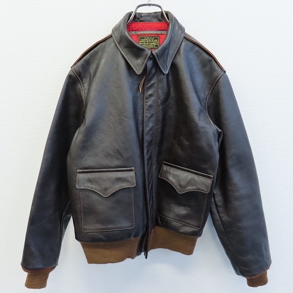 リアルマッコイズ REALMcCOY'S TYPE A-2 レザー フライトジャケット a931698ss拍卖