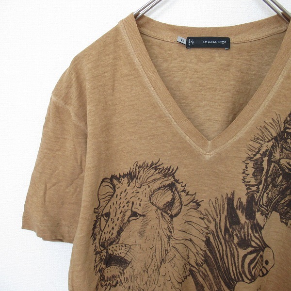 ディースクエアード DSQUARED2 グラフィック Tシャツ カットソー Vネック s905663ss拍卖