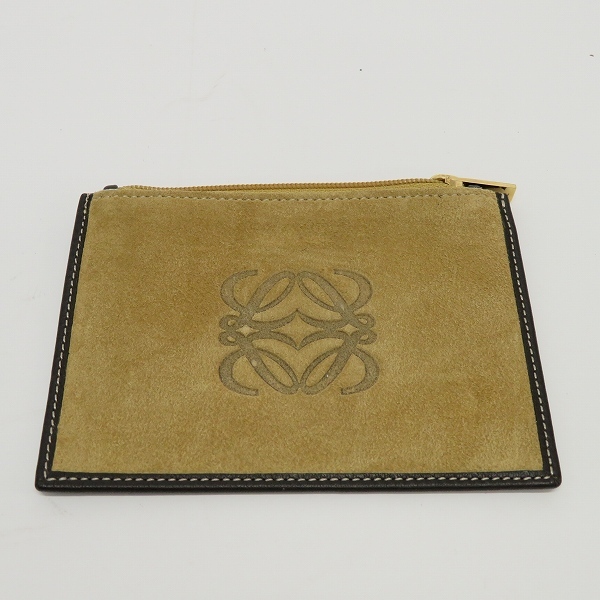 ロエベ LOEWE アナグラム コインケース ジップスエードレザー z918596拍卖