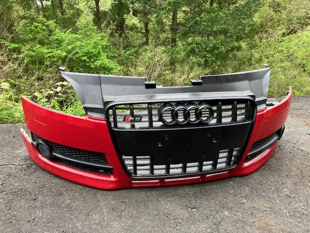 アウディTTクーペ8J★純正フロントバンパー+RSエンブレム+グリル+フォグランプ+ホースメントセット!★部品取りTTロードスター★1785058拍卖