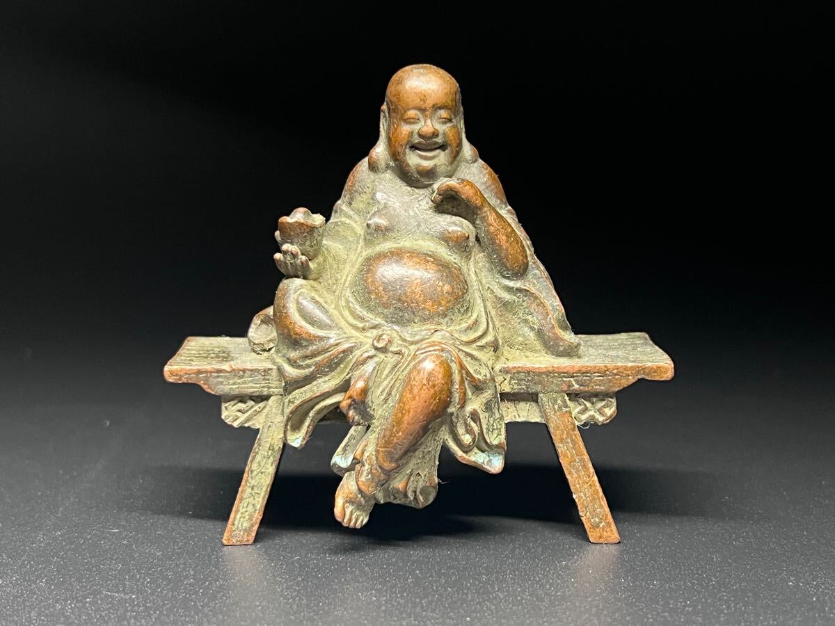 仏教美術 骨董品 置物 縁起物 弥勒仏 お守り 金運財運 中国美術 コレクション拍卖