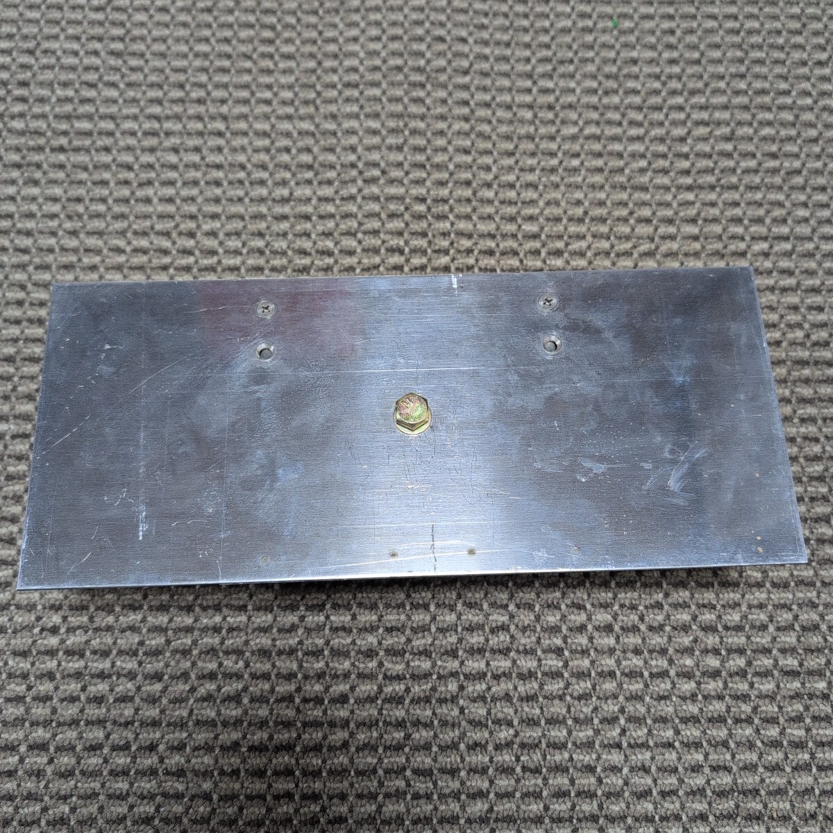 ジャンク品/長期保管品/中古/TEMS/NO.647/フェンス金具/門扉/外柵/ポスト取付金具/ステンレス/W300×130mm/フェンス天場幅46~50mm拍卖